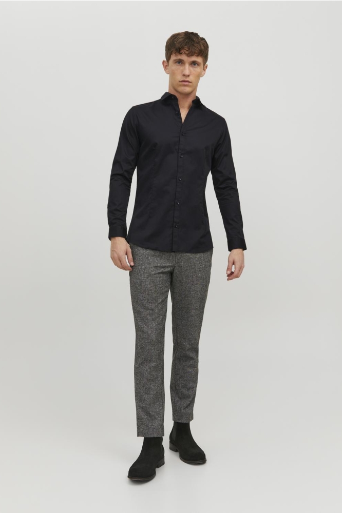 jjprPARMA SHIRT L/S NOOS 12097662 Black